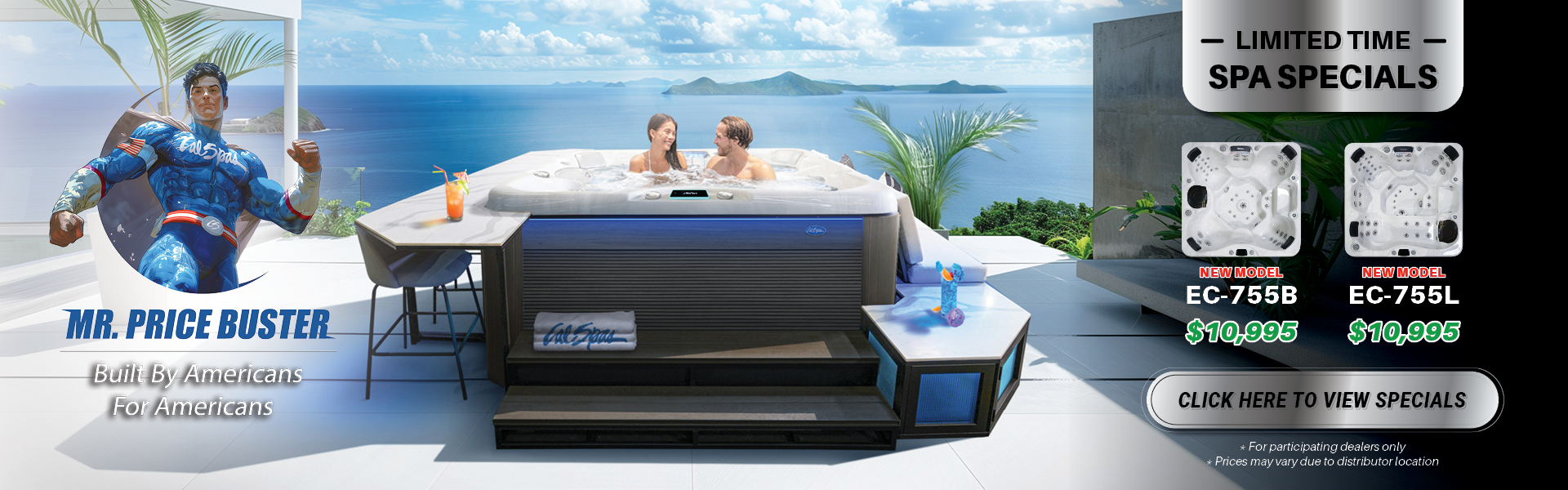Calspas hot tub being used in a family setting - San Juan